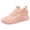 Pink, variant on Running Shoes for Women Round Toe Lace Up Casual Mesh Fitness Walking Sneakers Size 7
