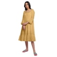 thumbnail image 2 of Moomaya Cotton A-Line Flared Sleepwear For Ladies WoMen's Nightdress, 2 of 6