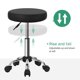 thumbnail image 5 of Silla de salón FURWOO, taburete ajustable con ruedas, color negro, 5 of 7