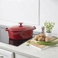 thumbnail image 6 of Cuisinart Chef's Classic Enameled Cast Iron Round Covered Casserole, 5 Qt, Cardinal Red, 6 of 6