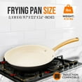 thumbnail image 2 of 12" Large Ceramic Fry Pan with  Handle, Non-Stick Skillet for Cooking, 2 of 7