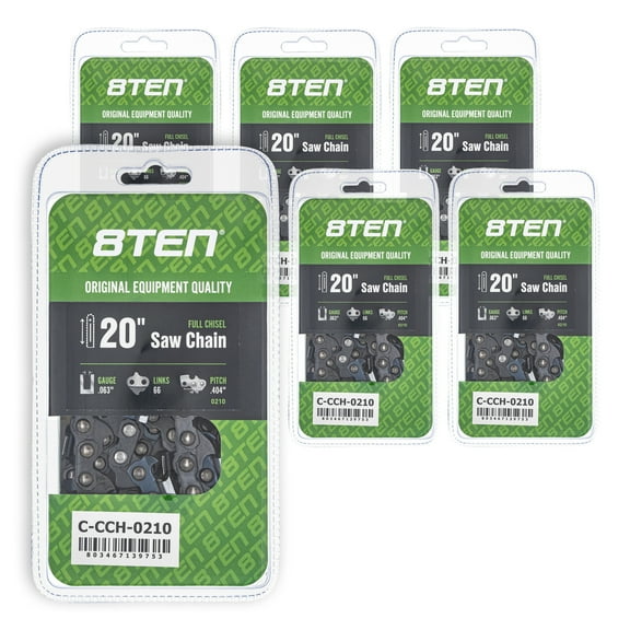 Full Chisel Chainsaw Chain 20 inch .063 .404 66DL for Stihl 66 MS 650 660 6 Pack 810-CCC2432H