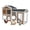 orange-yellow,White 4, variant on Pet Pens & Hutches 76" Wooden Rabbit Hutch Bunny Cage with Waterproof Asphalt Roof, Fun Outdoor Run, Removable Tray and Ramp, Light Blue,Dog Pens