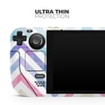 thumbnail image 4 of Design Skinz - Compatible with Steam Deck - Skin Decal Protective Scratch-Resistant Removable Vinyl Wrap Cover - Subtle Vintage Multi-Colored Chevron Pattern, 4 of 5
