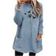 thumbnail image 2 of HongQid Fleece Sweatshirt for Women Winter Warm Sherpa Tunic Thermal Fleece Crew Neck Long Sleeve Pullover Loungewear with Pockets, 2 of 4