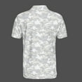 thumbnail image 3 of Arctic Camouflage Polo Shirt for Men Short Sleeve Outdoors Fishing Hunting, 3 of 5