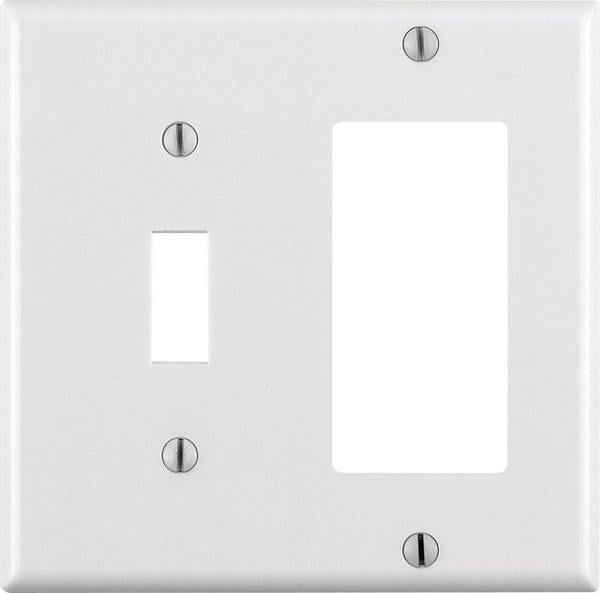 10 pc 2-Gang Wall Plate Cover Ivory Toggle Switch Blank Lexan Unbreakable Cover 