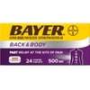 Bayer Back & Body Extra Strength Pain Reliever Aspirin w Caffeine, 500mg Coated Tablets, 24 Ct