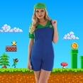 thumbnail image 3 of Fun Shack Sexy Green Plumber Adult Women's Costume | Size 12-14 Female, 3 of 6
