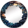thumbnail image 2 of DESIGN ART Designart "Fluid Spiral II" Abstract Modern Wall Mirror 24in.x24in., 2 of 4