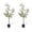 Pink, variant on DSstyles 5 FT Artificial Ficus Tree Set of 2, Faux Tree with Realistic Leaves and Trunks for Home and Office Decor Indoor and Outdoor Use