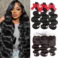 thumbnail image 1 of Hair Bundles YIBUSI 12A Brazilian Body Wave, 3 x 40 cm con frontal, 1 of 6