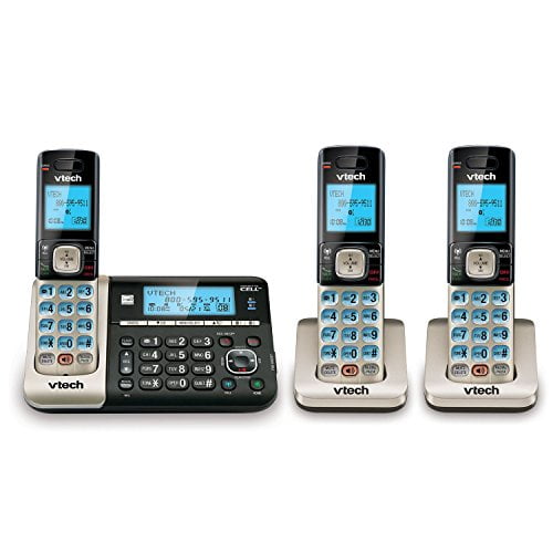 VTech DS6751-3 3-Handset DECT 6.0 Cordless Phone with Bluetooth Connect