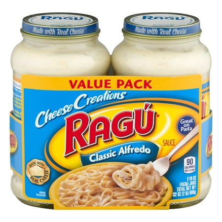(4 Pack) Rag Cheese Creations Classic Alfredo Sauce 16 oz.