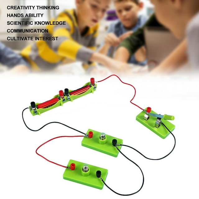 Series Parallel Circuit Toy, Physics Electrical Experiment Box Educational Physics Learning Circuit Board for 4+ Years Old