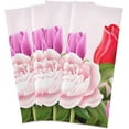 thumbnail image 2 of Kitchen Towels Mother's Day Tulip Flowers Pattern Cleaning Towel Absorbent Hand Towels Tea Towels for Home Restaurant Dish Clean 28" x 18", 1PC, 2 of 7