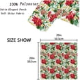 thumbnail image 4 of GZHJMY Chic Beautiful Christmas Poinsettia Flowers Holly Floral Cloth Napkins, Set of 6 20 x 20 Inch Soft Polyester Dinner Napkin for Family Gatherings, Weddings, Parties, Holiday, 4 of 6
