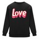 thumbnail image 4 of Ceisia Men's Regular-Fit Crew-Neck Heart-Letter Printed Casual Sweatshirt Gift, 4 of 6
