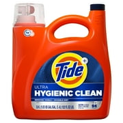 Tide Ultra Hygienic Clean Liquid Laundry Detergent, Original Scent, 132 fl oz, 94 Loads