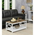 thumbnail image 2 of Convenience Concepts Table Basse Town Square avec Étagère en Finition Bois Blanc, 2 of 7
