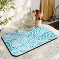 thumbnail image 3 of Beautiful Flower Design Coffee Drying Mat 19.5x12in, Extra Large, Quick Drying Diatom Mud, Ideal for Kitchen Counters Coffee Mat Ultimate Draining Pad Dishes, 3 of 7
