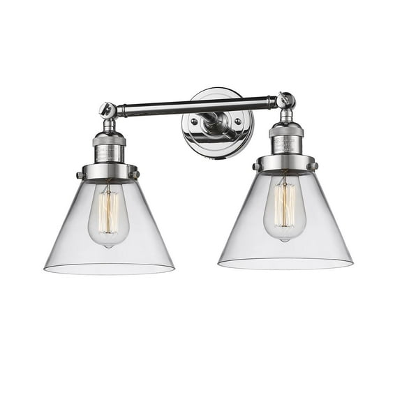 2 Light Vintage Dimmable Led Bathroom Fixture