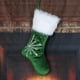 thumbnail image 5 of Calcetín navideño de punto con diseños de Papá Noel y muñeco de nieve | Bolsa de regalo navideña de terciopelo para colgar en el árbol, 5 of 8