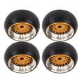 thumbnail image 3 of RC Drift Tire, Flexible 4 PCS Aluminum Alloy Plastic RC Replacement Drift Tires Slippy Surface For 1/28 RC Car, 3 of 8