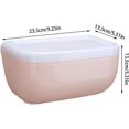 thumbnail image 5 of ER (Rosa) Soporte para caja de pañuelos para montaje en pared - Soporte para pañuelos impermeable Soporte para pañuelos para montaje en pared - Caja de pañuelos, Soporte para almacenamiento de pañuelos para cocina Rojo Verde, 5 of 5