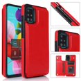 thumbnail image 1 of Leather Flip Wallet Case Card Holder Phone Back Cover for Samsung Galaxy S20 FE (Red), 1 of 8