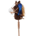 thumbnail image 2 of Palo de peluche Horse HollyHome Chocolate con cinta desmontable, 2 of 6