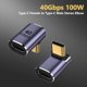 thumbnail image 5 of Adaptador USB C Femenino A Masculino/Mujer USB4.0 40Gbps Convertidor Datos Carga Rápida PD100W Tipo Conector 8K@120Hz Accesorios para La Computadora Portátil, 5 of 9