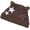 Brown, variant on Women's Cute Cat Ear Knitted Hat Y2K Kawaii Spicy Girl Beanie Vintage Warm Crochet Star Print Knitted Hat