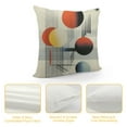 thumbnail image 4 of Shiartex Mid Century Cushion Cases Abstract Moon Pillow Covers, Geometry Striped Throw Pillow Covers  White Aesthetic Cushion Covers, Retro Minimalism Modern Art Cushion Cases 12x12in, 4 of 5