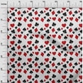 thumbnail image 3 of oneOone Cotton Poplin Twill Red Fabric Poker Card Diy Clothing Quilting Fabric Print Fabric By Yard 56 Inch Wide, 3 of 4