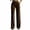 Brown#womens waffle formal slacks, variant on yardsong Velvet Dress Pants for Women High Waist Straight Leg Slacks Velour Business Casual Petite Office Work Trousers with Pocket Black,L