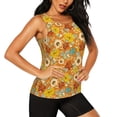 thumbnail image 2 of Kdxio Daisy maple fall Print Racerback Workout Tank Tops for Women Sleeveless Gym Tops Athletic Yoga Shirts Camisole-X-Large, 2 of 7