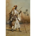 thumbnail image 2 of Carl Haag 11x14 Black Ornate Wood Framed Double Matted Museum Art Print Titled: On the Way from Sinai to Cairo, 2 of 5