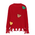 thumbnail image 3 of BangWanChi Christmas Sweater for Women 2024 Women Casual Fashion Pullover Long Sleeve Round Neck Knitted Sweater Tops, 3 of 4