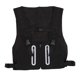 thumbnail image 3 of Chaleco militar para exteriores, chaqueta para hombre para ciclismo, correr, chaleco de caza multifuncional con tira reflectante, color negro, 3 of 14