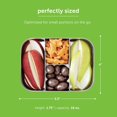 thumbnail image 7 of LunchBots Small Protein Packer Toddler Bento Box - Extra Small Divided Stainless Steel Snack Container - 4 Sections for 1-2oz of Nuts, Meat, Cheese, Finger Foods - Dishwasher Safe - Stainless Lid, 7 of 7