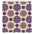 thumbnail image 3 of Mandala Shower Curtain, Ethnic Meditation Symbol Bohemian Pattern Oriental Philosophy Yoga Pattern, Fabric Bathroom Set with Hooks, 69W X 70L Inches, Purple Peach Mauve, by Ambesonne, 3 of 3