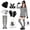 Women, variant on Alaiyaky Robber Costume Set Burglar Costume Thief Costume with Hat Black Mask Gloves Swag Bag Thief Costume for Men Women Halloween Party