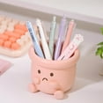 thumbnail image 5 of Cute Face Planter Pot, Small Resin Head Planters for Indoor Plants, Funny Smiling Face Flower Pot Succulent Planter with Drainage Hole, Gift IdeaI for Birthday Christmas (Pink), 5 of 15