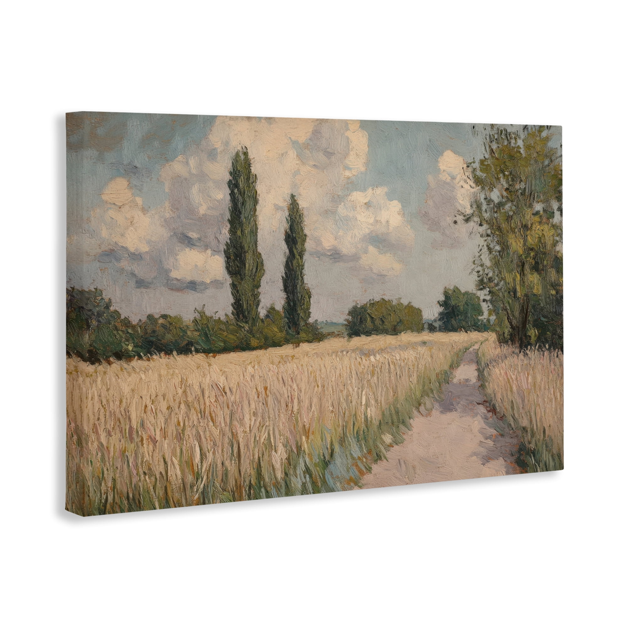 Stupell Industries Summer Path Between Poplars Canvas Wall Art, design by Petal Prints Design
