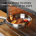 thumbnail image 4 of Koch Systeme CS 8 inch Stainless Steel Frying Pan, Small Skillets with Stay-Cool Handle, Induction Compatible, Dishwasher Safe, Oven Safe, 4 of 9