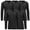 (Henley) Black & Black & Black & Black & Black, variant on 5-Pack Men's Thermal Shirts - Waffle Knit Henley & Crew Neck Styles, Long Sleeve, Soft & Warm Layers for Winter