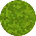 thumbnail image 1 of Ahgly Company Machine Washable Indoor Square Transitional Dark Lime Green Area Rugs, 3' Square, 1 of 7
