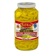 Bell-View Banana Pepper Rings Hot, 32.0 fl oz Jar