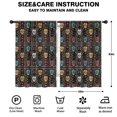 thumbnail image 2 of Blackout Kids Curtains,Colorful Skull Flower Pattern Childrens Insulated Curtains Set Of 2,Bedroom Essentials,Toddler Room Decor 42"x63", 2 of 5